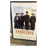 Framed movie poster 'Tombstone' - 7 signatures
