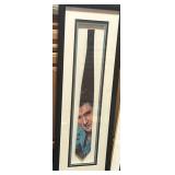 Framed necktie: Reads  'Best Wishes - Elvis'