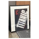 Framed and signed Titanic movie poster