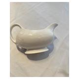An ivory vintage Fiestaware gravy boat