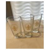 Lot of 4 pint glasses presidential inaugural