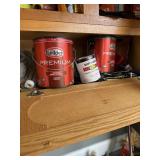 Contents of Shelf- paint and accessories