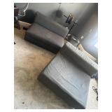2 Grey lounge loveseats