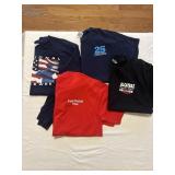 Lot contains four police/jail referenced tshirts