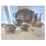 Silver plated tea set