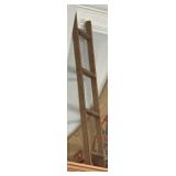 Rustic wooden decorative ladder