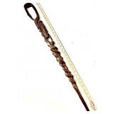 A vintage hand-carved African tribal walking stick