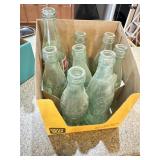 Collection of vintage Coke bottles