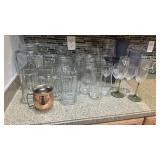 Collection of glassware and vases