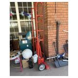 3 Dollys one metal industrial and 2 wood flat