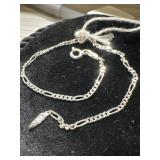 Sterling silver chain-link bracelet