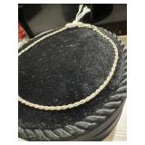 8 inch rope bracelet in sterling silver 925