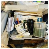 Office/school supplies collection.