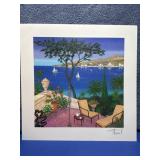 Terrace with Sculptures By Fanch Ledan COA