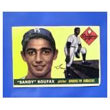 1955 Topps Sandy Koufax ROOKIE card no. 123