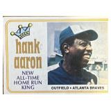 1974 Topps baseball card #1 featuring Hank Aaron