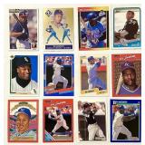 Collection of 12 Bo Jackson Baseball Cards