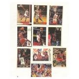Collection of 10 Michael Jordan baseball cards