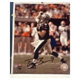 Autographed photograph of NFL player Drew Brees