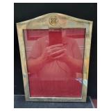 STERLING SILVER JAPANESE PICTURE FRAME - ENGRAVED