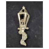 LANG STERLING SILVER LAPEL PIN - 5.4 GRAMS -