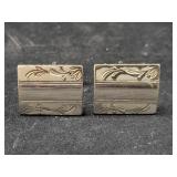 PAIR OF STERLING SILVER CUFF LINKS - 12.6 GRAMS