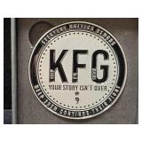 THE VALHALLA PROJECT 'KFG' CHALLENGE COIN IN BOX