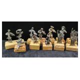 (12) STERLING SILVER BAND AND MOSES WITH THE