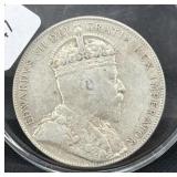 1909 NEWFOUNDLAND 50 CENTS - 92.5% SILVER -