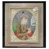 GAZDAR SILVER CIGARETTE BOX WITH PORTRAIT OF