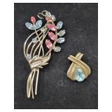 STERLING SILVER PEANDANT WITH BLUE STONE AND