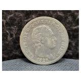1828 ITALIAN STATES (SARDINIA) 1 LIRA - *SCARCE* -
