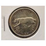 1967 CANADA 25 CENT COIN W/PUMA - 80% SILVER