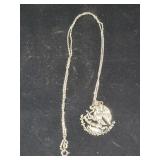 STERLING SILVER EAGLE PENDANT AND STERLING SILVER