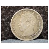 1868 GUATEMALA 4 REALES - 90.3% SILVER -