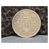 **RARE** 1906 REPUBLIC OF S. MARINI 1 LIRA COIN -