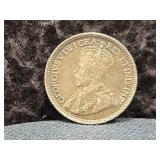 1915 CANADA 10 CENTS - 92.5% SILVER - 2.32 GRAMS