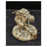STERLING SILVER MILITARY FIGURINE - MARKED: #357 -