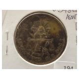 1887 MEXICO 50 CENTAVOS - 90% SILVER - 13.53 GRAMS