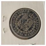 1845 PRUSSIA 1/6 THALER - 52.1% SILVER - 5.34 GRS