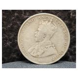 1911 BRITISH HONDURAS 50 CENTS - 92.5% SILVER -