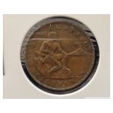 1927 PHILIPPINES 1 CENTAVOS COIN