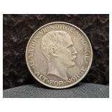 1908 NORWAY 2 KRONER - 80% SILVER - 15 GRAMS -