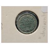 1941 NETHERLANDS 10 CENT COIN - 64% SILVER -