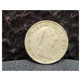 1823A ITALIAN STATES (LOMBARDY-VENETIA) 1/4 LIRA -