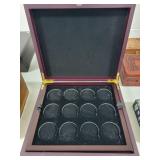 COIN COLLECTING BOX W/3 TRAYS