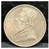 1894 SOUTH AFRICA 1 SHILLING - 92.5% SILVER -