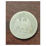 1887 MEXICO 10 CENTAVOS  - 90% SILVER - 2.7 GRAMS