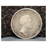 1913 DENMARK 1 RIGSBANKDALER - FREDERIK VI -