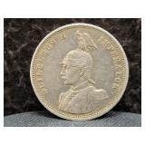 1909-A GERMAN EAST AFRICA 1 RUPIE - 91.7% SILVER -